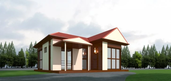 Kerge kokkupandav moodulmaja Katari jaoks